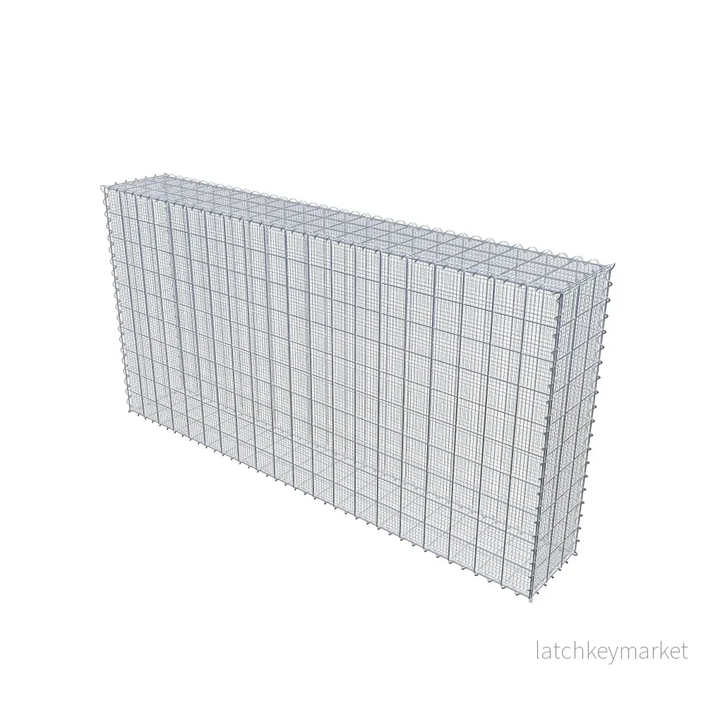 Sandgabion 200 cm x 100 cm x 30 cm (L x H x D), maskstorlek 10 cm x 10 cm, spiral - Bild 2