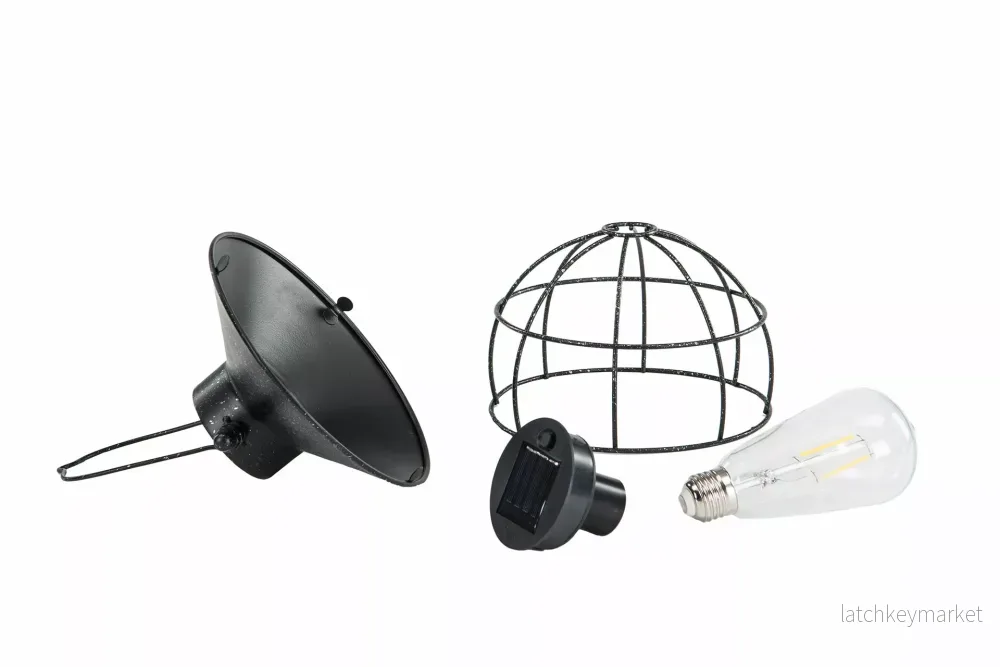 Trädgårdsbelysning DIV. Soldriven Led Häng Rund Svart Ant.18,5cm HH REA - Bild 3