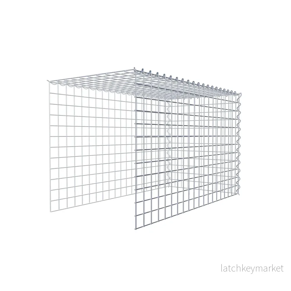 Extra gabion typ 4 100 cm x 60 cm x 50 cm (L x H x D), maskstorlek 5 cm x 5 cm, spiral - Bild 3