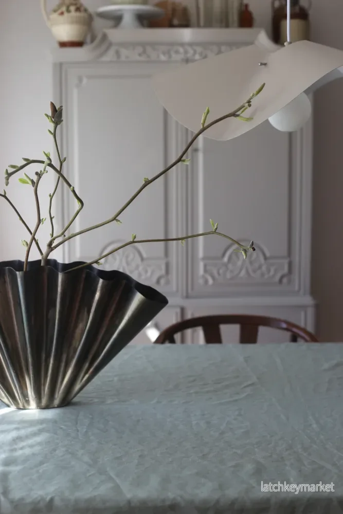 Gråbeige taklampa - volang - Bild 3