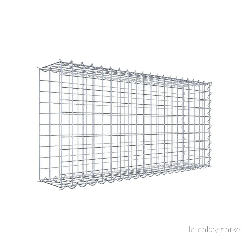 Extra gabion typ 2 100 cm x 50 cm x 20 cm (L x H x D), maskstorlek 5 cm x 5 cm, spiral Extra gabion typ 2 100 cm x 50 cm x 20 cm (L x H x D), maskstorlek 5 cm x 5 cm, spiral