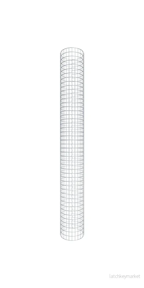 Gabionpelare rund 42 cm diameter, 230 cm höjd, maskstorlek 5 cm x 5 cm Gabionpelare rund 42 cm diameter, 230 cm höjd, maskstorlek 5 cm x 5 cm