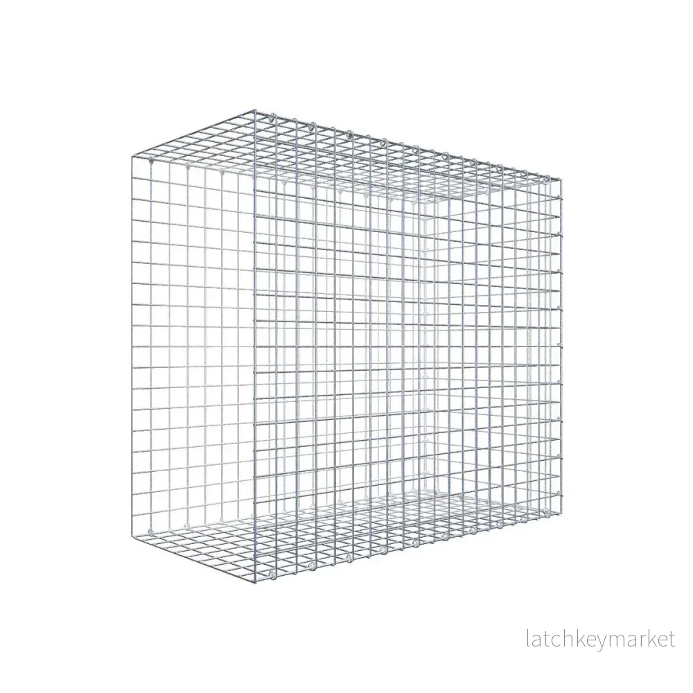 Typ 2 påbyggnadsgabion 100 cm x 90 cm x 50 cm (L x H x D), maskstorlek 5 cm x 5 cm, C-ring Typ 2 påbyggnadsgabion 100 cm x 90 cm x 50 cm (L x H x D), maskstorlek 5 cm x 5 cm, C-ring