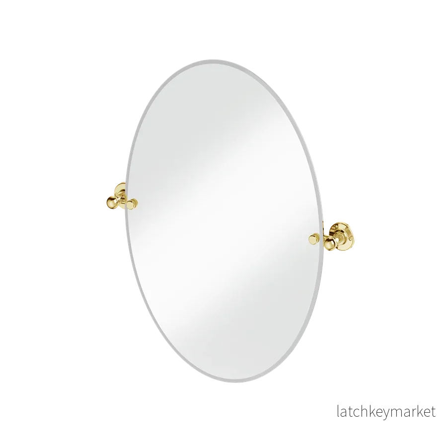 Burlington spegel oval 50×70 cm med väggfästen Burlington spegel oval 50×70 cm med väggfästen