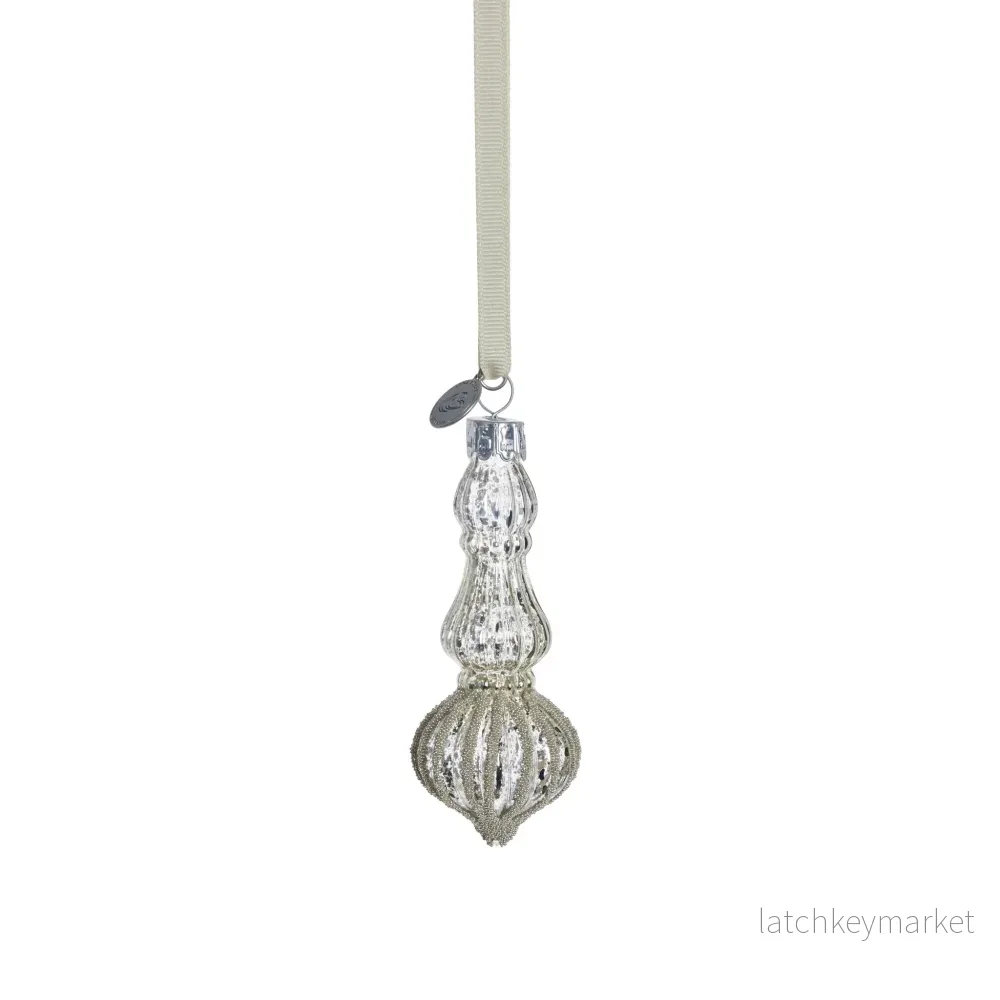 Perline ornament H11 cm. antikt silver Perline ornament H11 cm. antikt silver