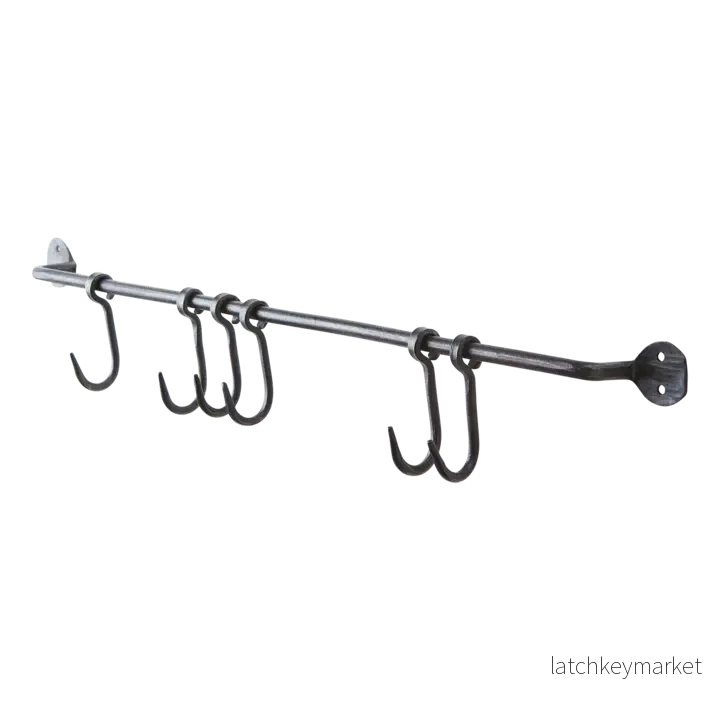 Handsmidd köksreling med krokar Loke 60 cm Handsmidd köksreling med krokar Loke 60 cm