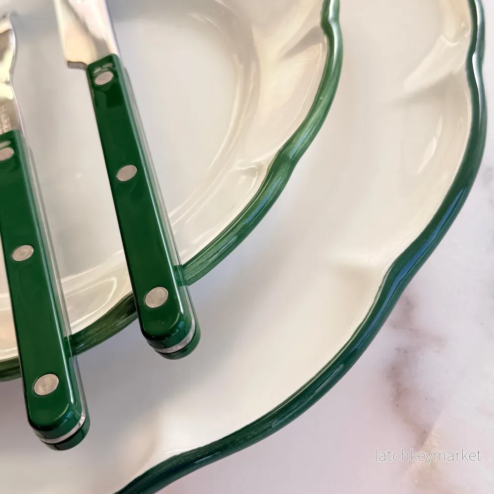 Dinner Plate Dark Green Line - Bild 2