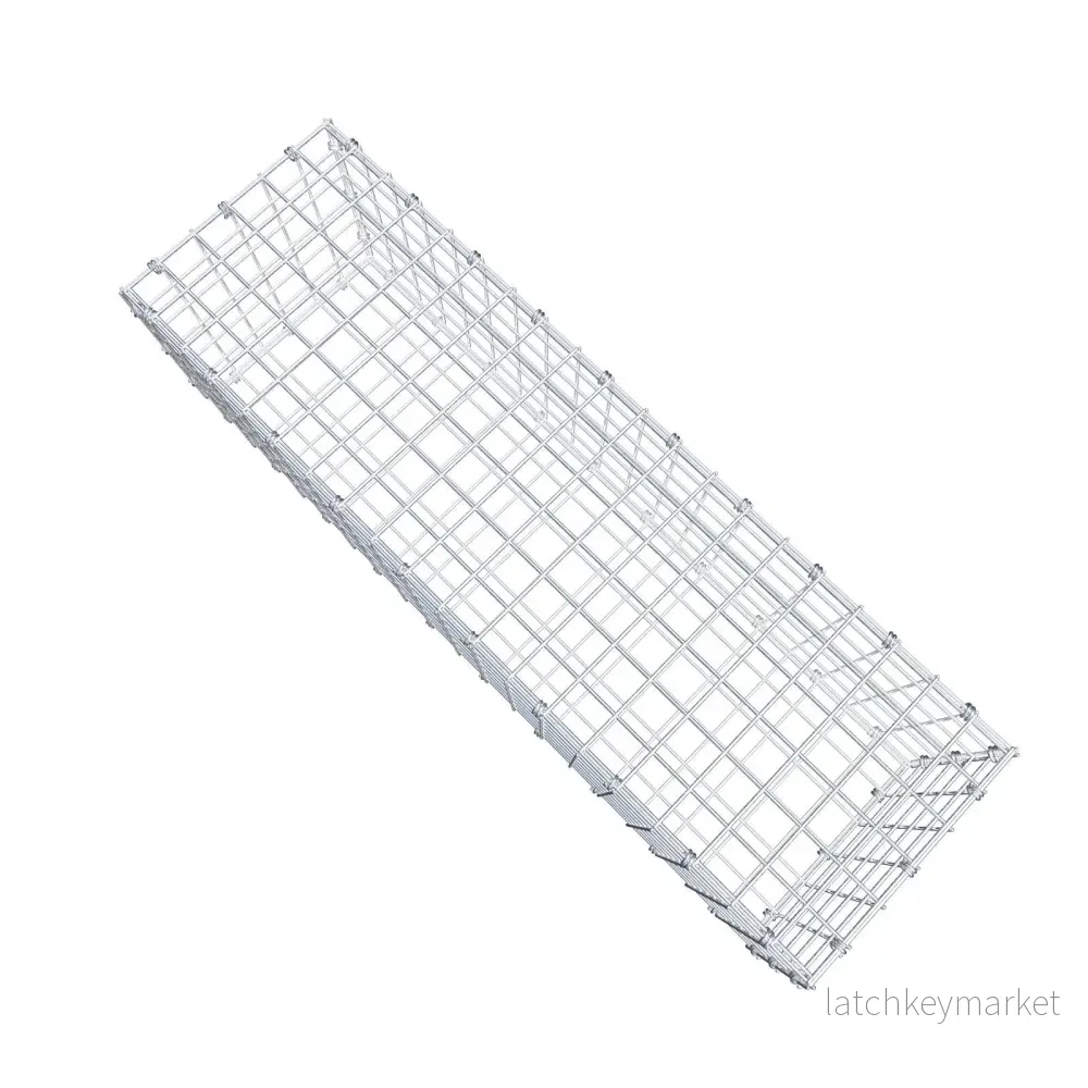 Gabion 100 cm x 30 cm x 30 cm (L x H x D), maskstorlek 5 x 5 cm, spiralring - Bild 3