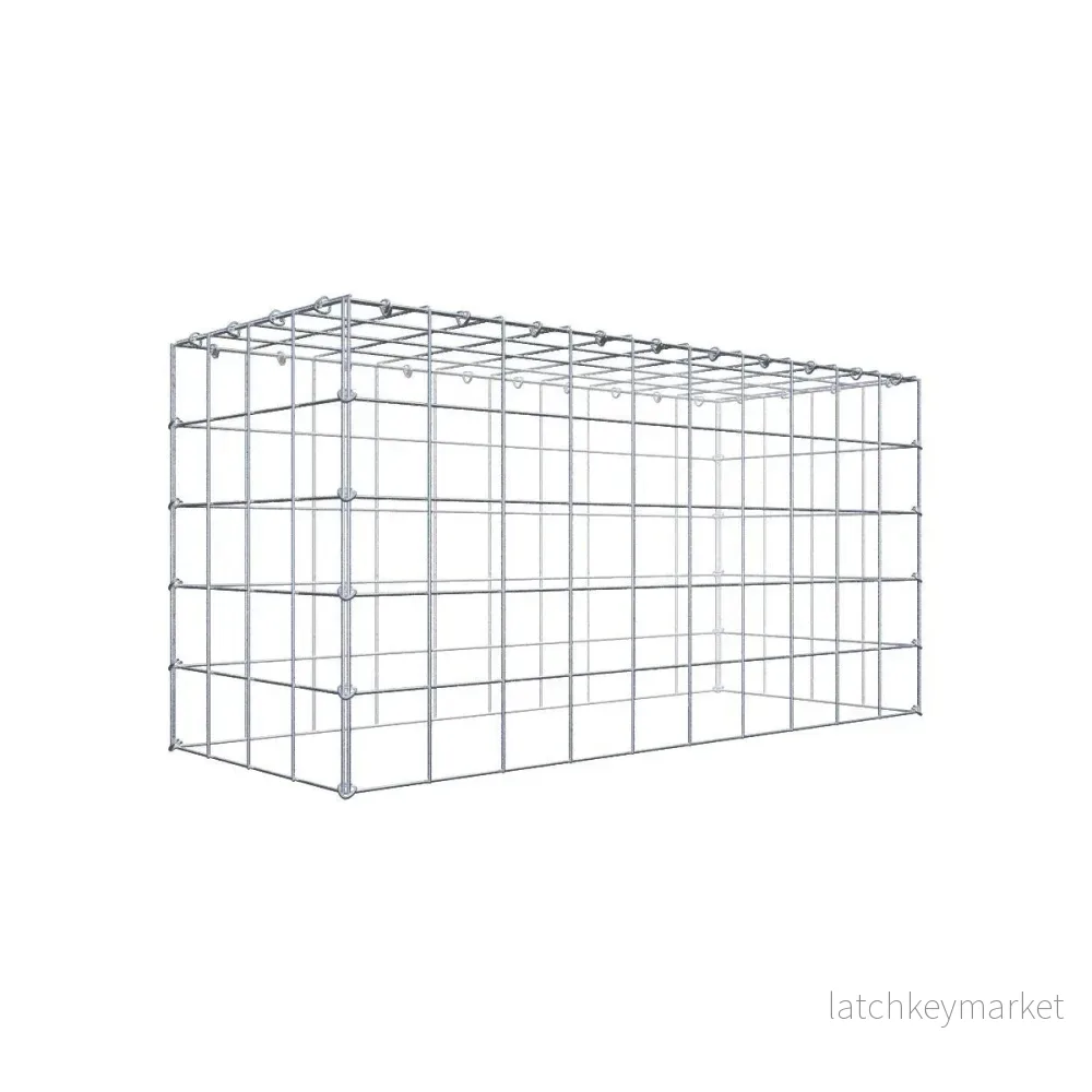 Typ 3 påbyggnadsgabion 100 cm x 50 cm x 40 cm (L x H x D), maskstorlek 10 cm x 10 cm, C-ring Typ 3 påbyggnadsgabion 100 cm x 50 cm x 40 cm (L x H x D), maskstorlek 10 cm x 10 cm, C-ring