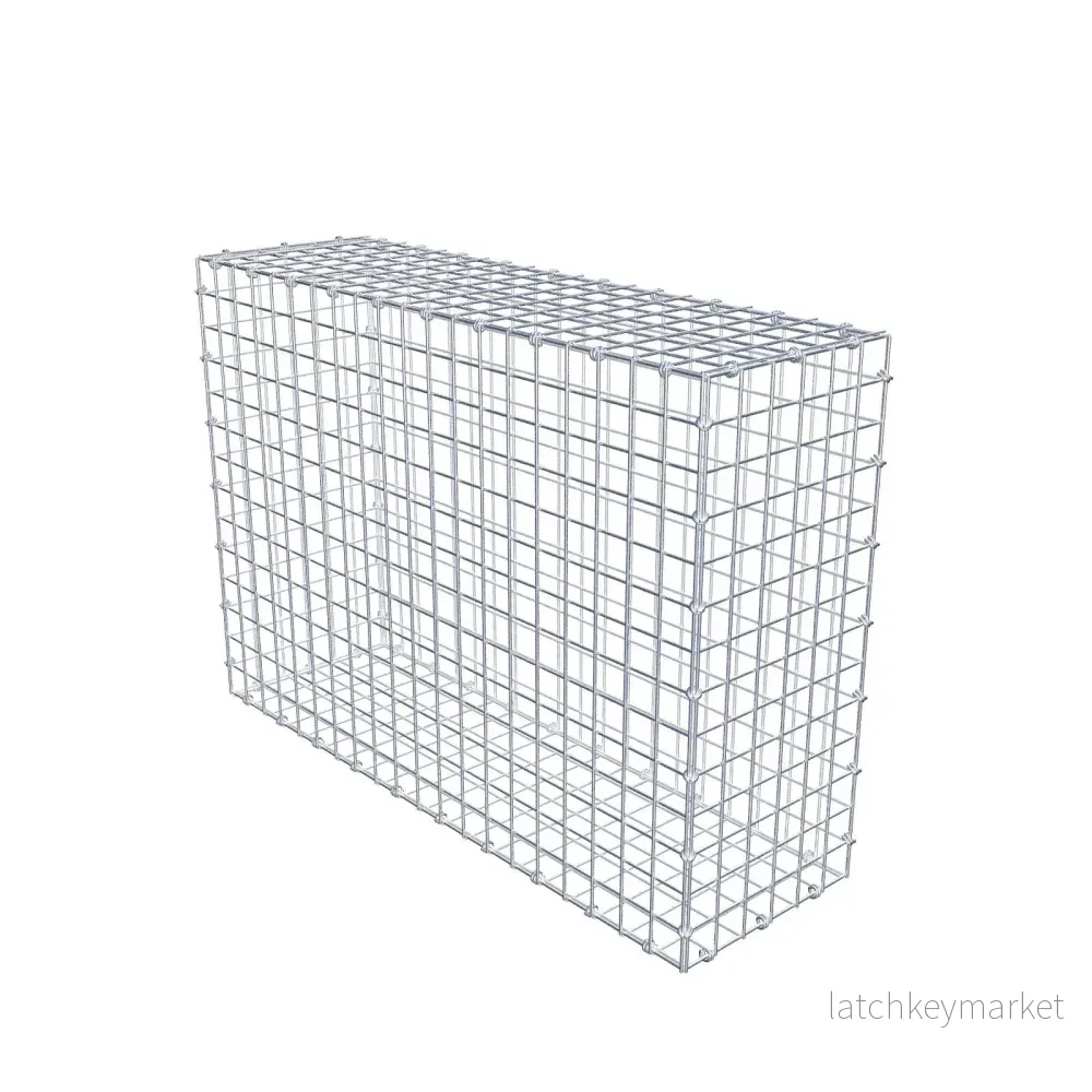 Gabion 100 cm x 70 cm x 30 cm (L x H x D), maskstorlek 5 x 5 cm, spiralring Gabion 100 cm x 70 cm x 30 cm (L x H x D), maskstorlek 5 x 5 cm, spiralring