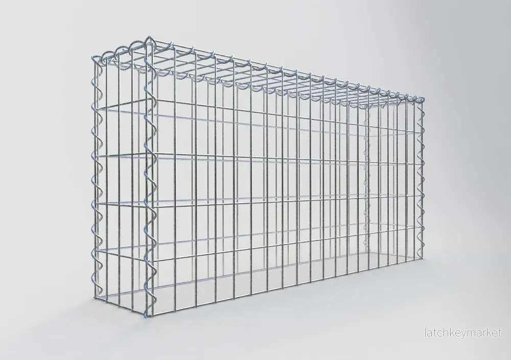 Extra gabion typ 3 100 cm x 50 cm x 20 cm (L x H x D), maskstorlek 5 cm x 10 cm, spiral - Bild 2