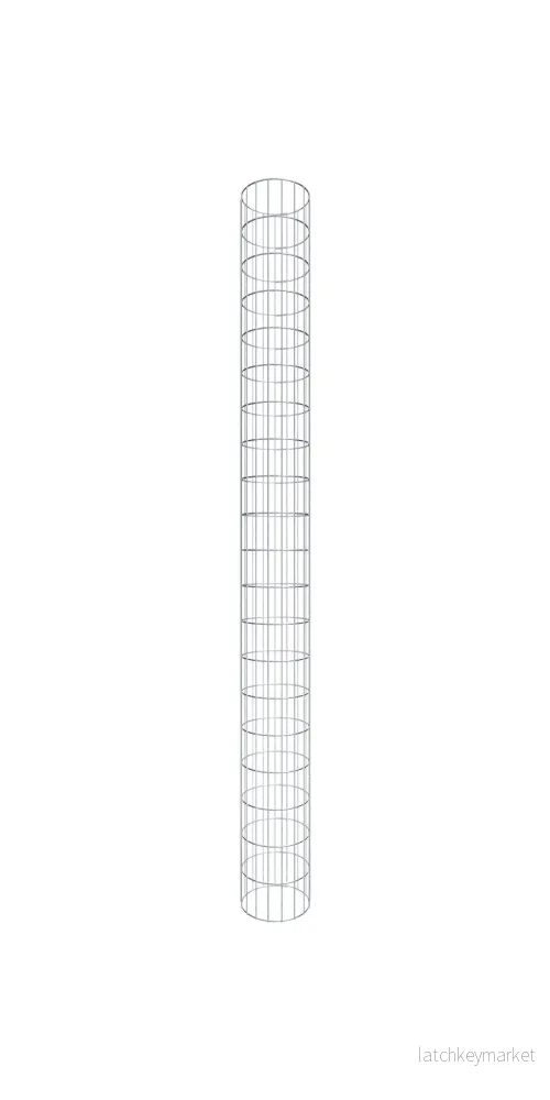 Gabionpelare rund 27 cm diameter, 200 cm höjd, maskstorlek 5 cm x 10 cm Gabionpelare rund 27 cm diameter, 200 cm höjd, maskstorlek 5 cm x 10 cm