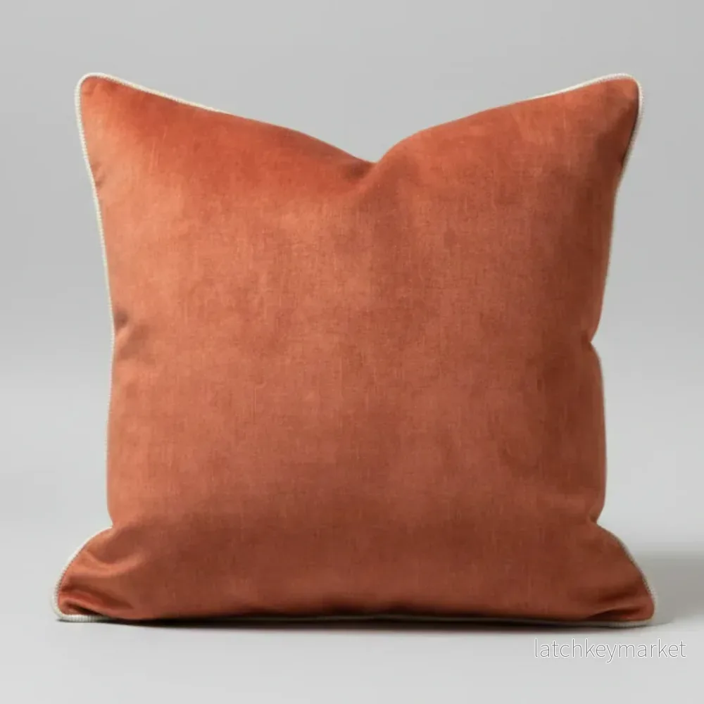 Kuddfodral Sammet med Keder – Martello Flame Kuddfodral Sammet med Keder – Martello Flame