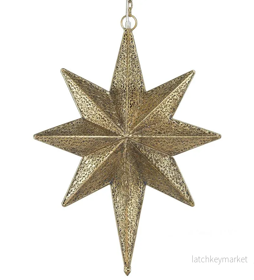 Adventsstjerne belysning – messing 68 cm Adventsstjerne belysning – messing 68 cm