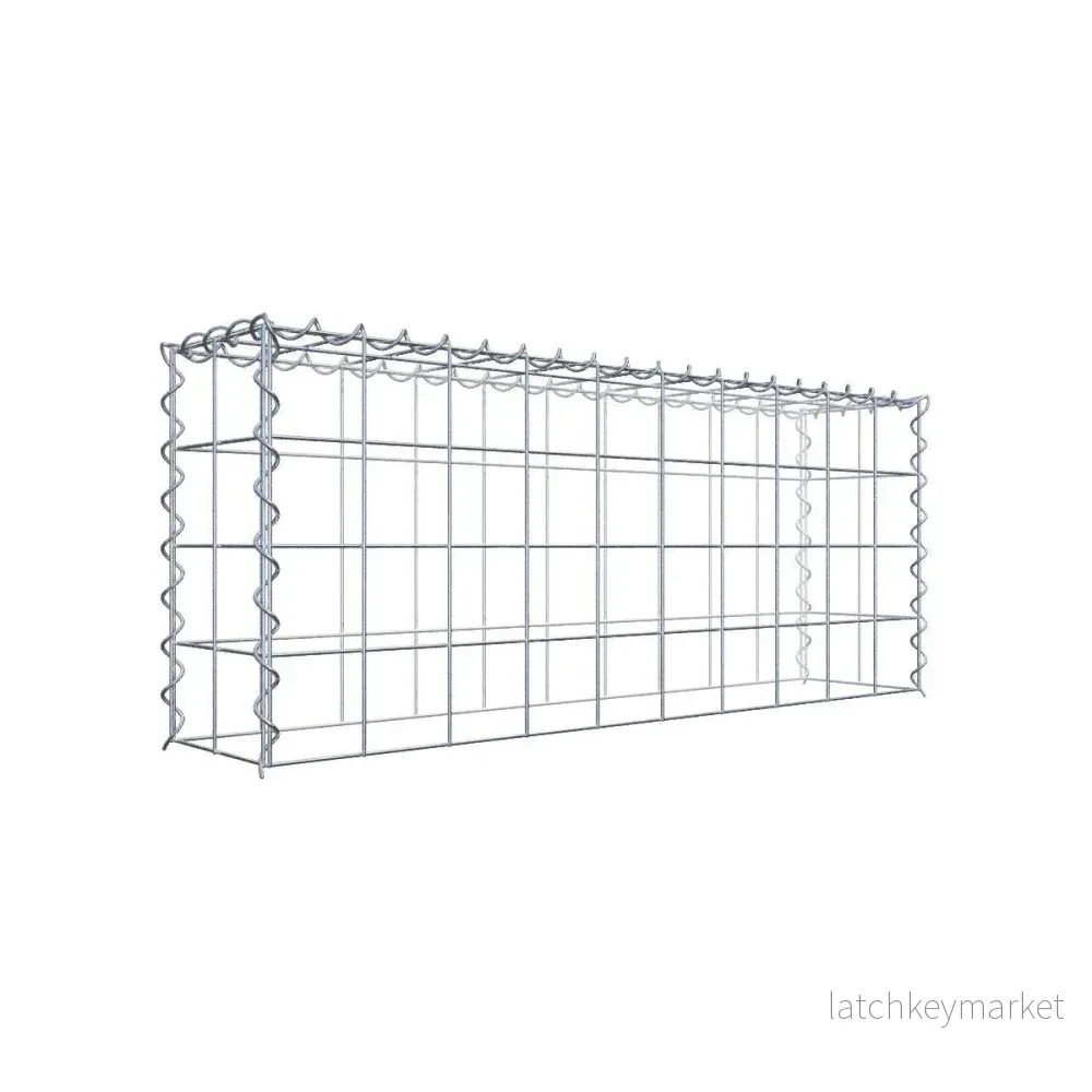 Extra gabion typ 3 100 cm x 40 cm x 20 cm (L x H x D), maskstorlek 10 cm x 10 cm, spiral Extra gabion typ 3 100 cm x 40 cm x 20 cm (L x H x D), maskstorlek 10 cm x 10 cm, spiral