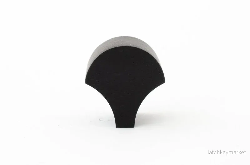 Feather - knopp i svart aluminum - Bild 2