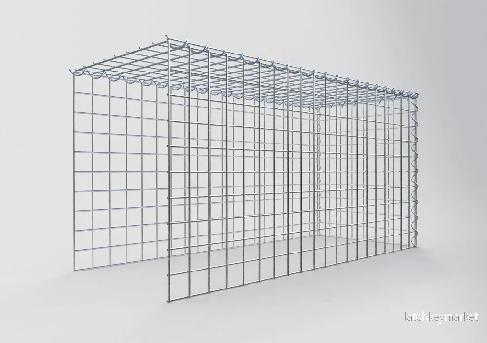 Extra gabion typ 4 100 cm x 50 cm x 40 cm (L x H x D), maskstorlek 5 cm x 5 cm, spiral - Bild 2