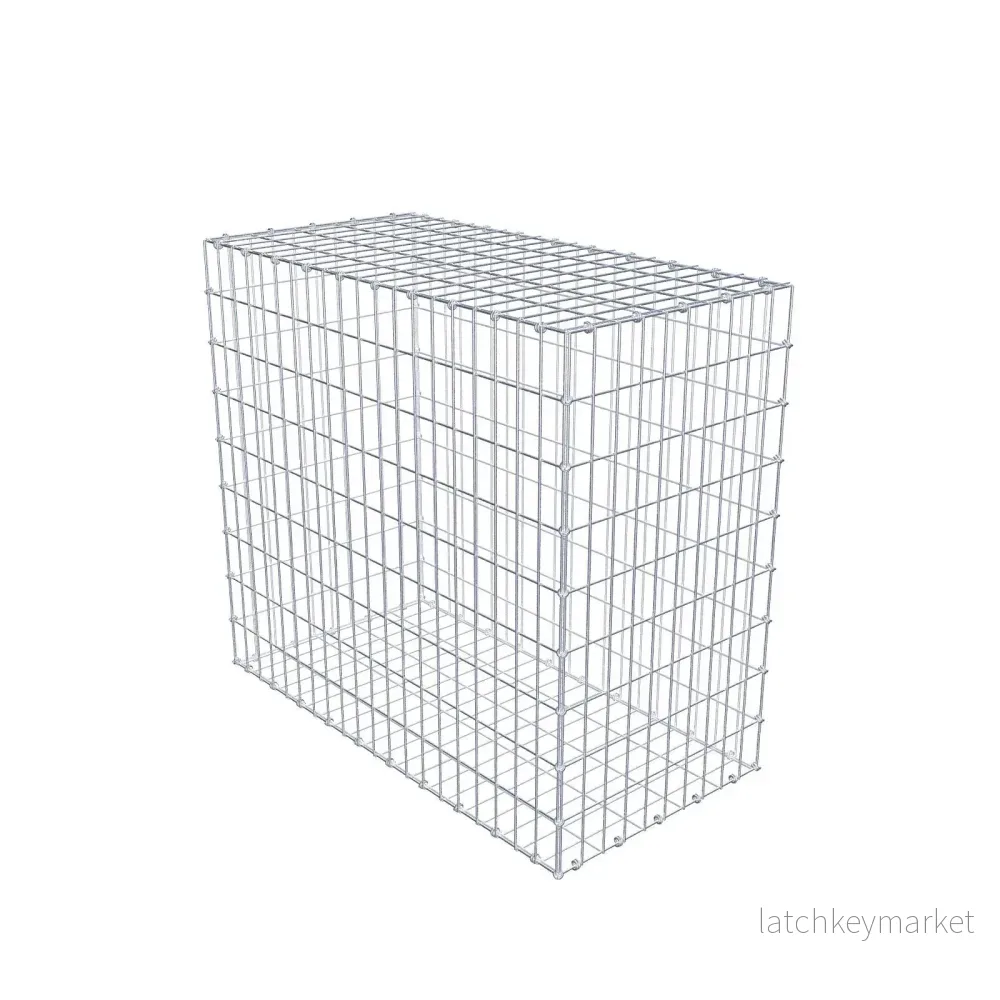 Gabion 100 cm x 90 cm x 50 cm (L x H x D), maskstorlek 5 x 10 cm, spiralring Gabion 100 cm x 90 cm x 50 cm (L x H x D), maskstorlek 5 x 10 cm, spiralring