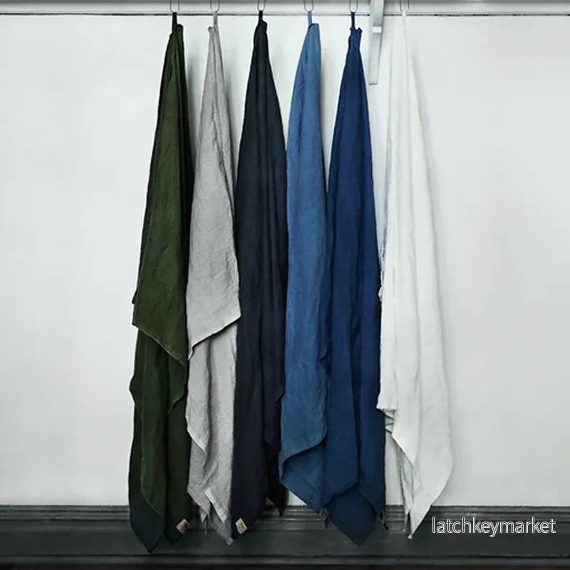 Linnebadlakan hamam Dusty blue - Bild 2