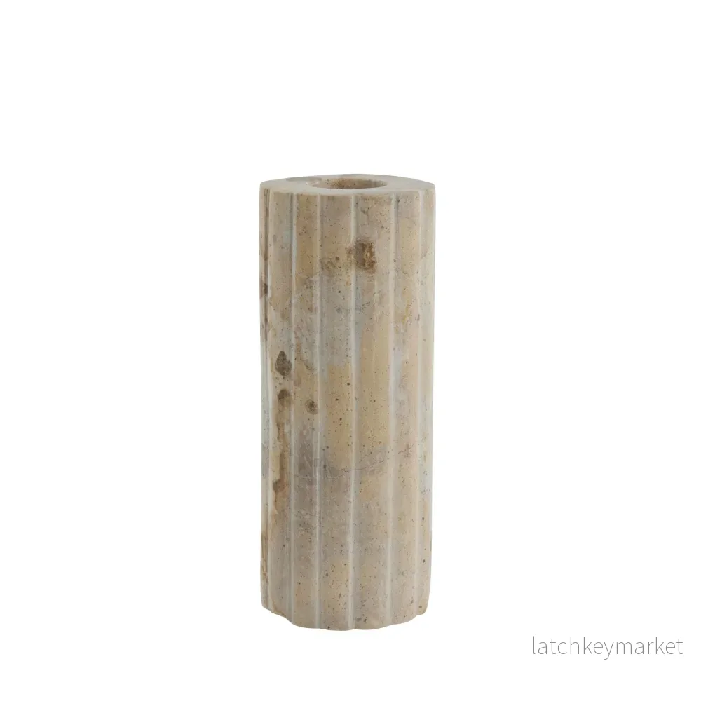 Eliana ljushållare H12,5 cm. sand marmor Eliana ljushållare H12,5 cm. sand marmor