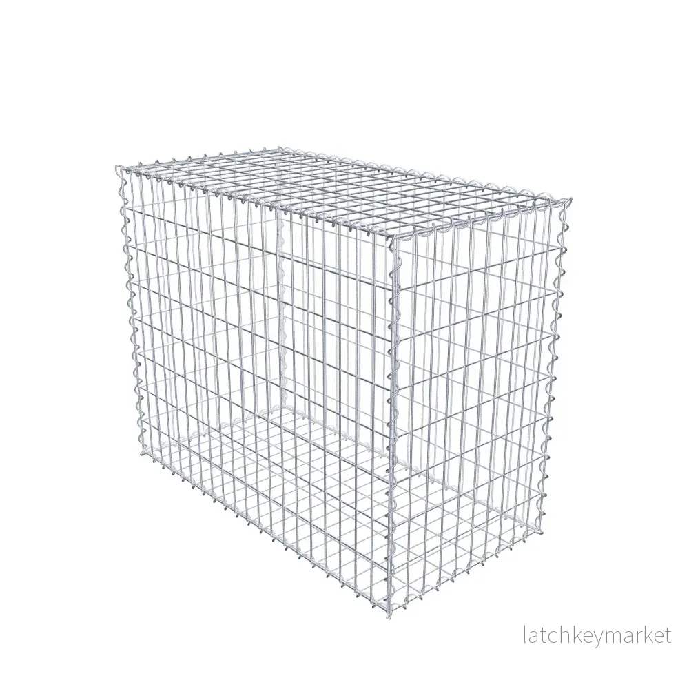 Gabion 100 cm x 80 cm x 50 cm (L x H x D), maskstorlek 5 cm x 10 cm, spiral Gabion 100 cm x 80 cm x 50 cm (L x H x D), maskstorlek 5 cm x 10 cm, spiral