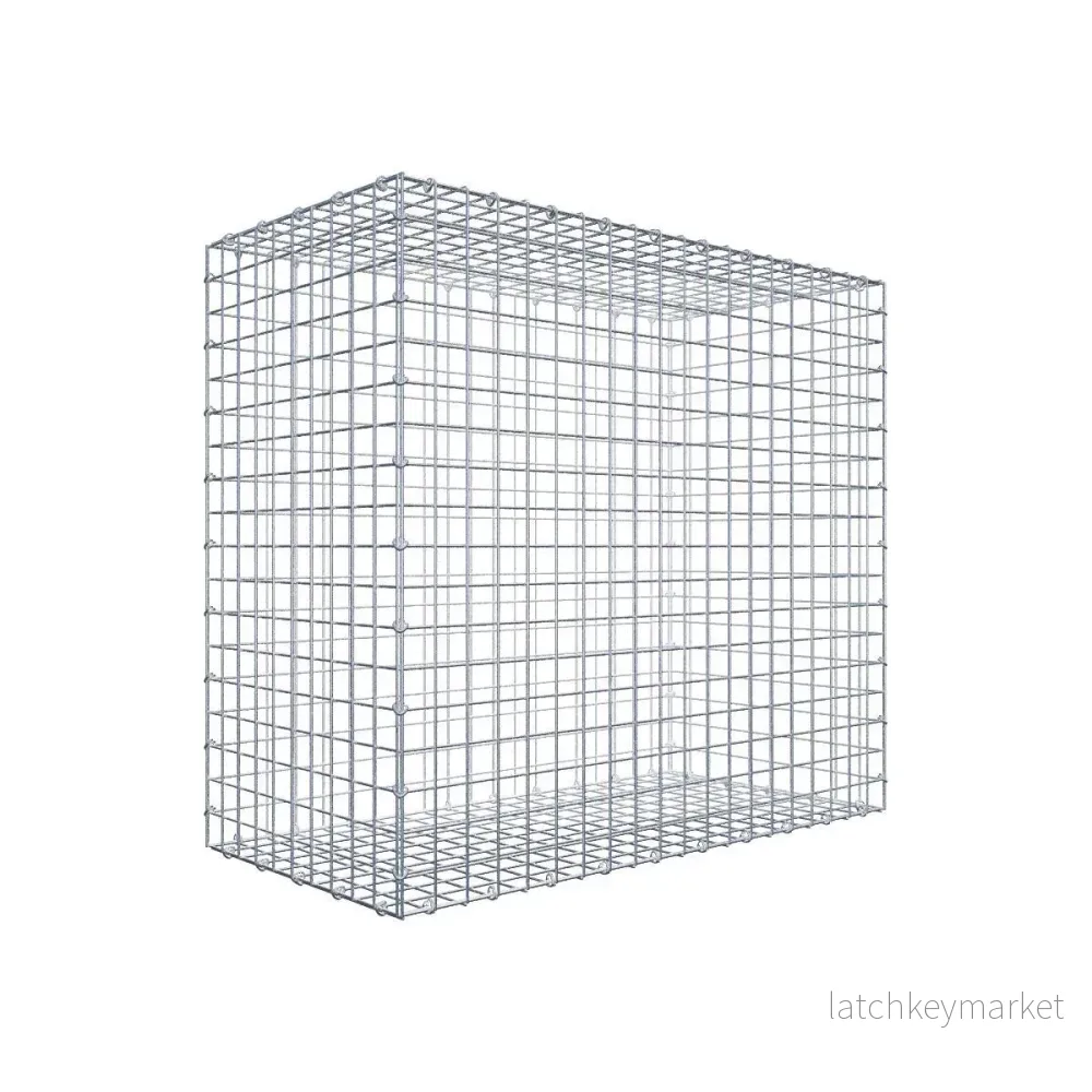 Gabion 100 cm x 90 cm x 50 cm (L x H x D), maskstorlek 5 cm x 5 cm, C-ring Gabion 100 cm x 90 cm x 50 cm (L x H x D), maskstorlek 5 cm x 5 cm, C-ring