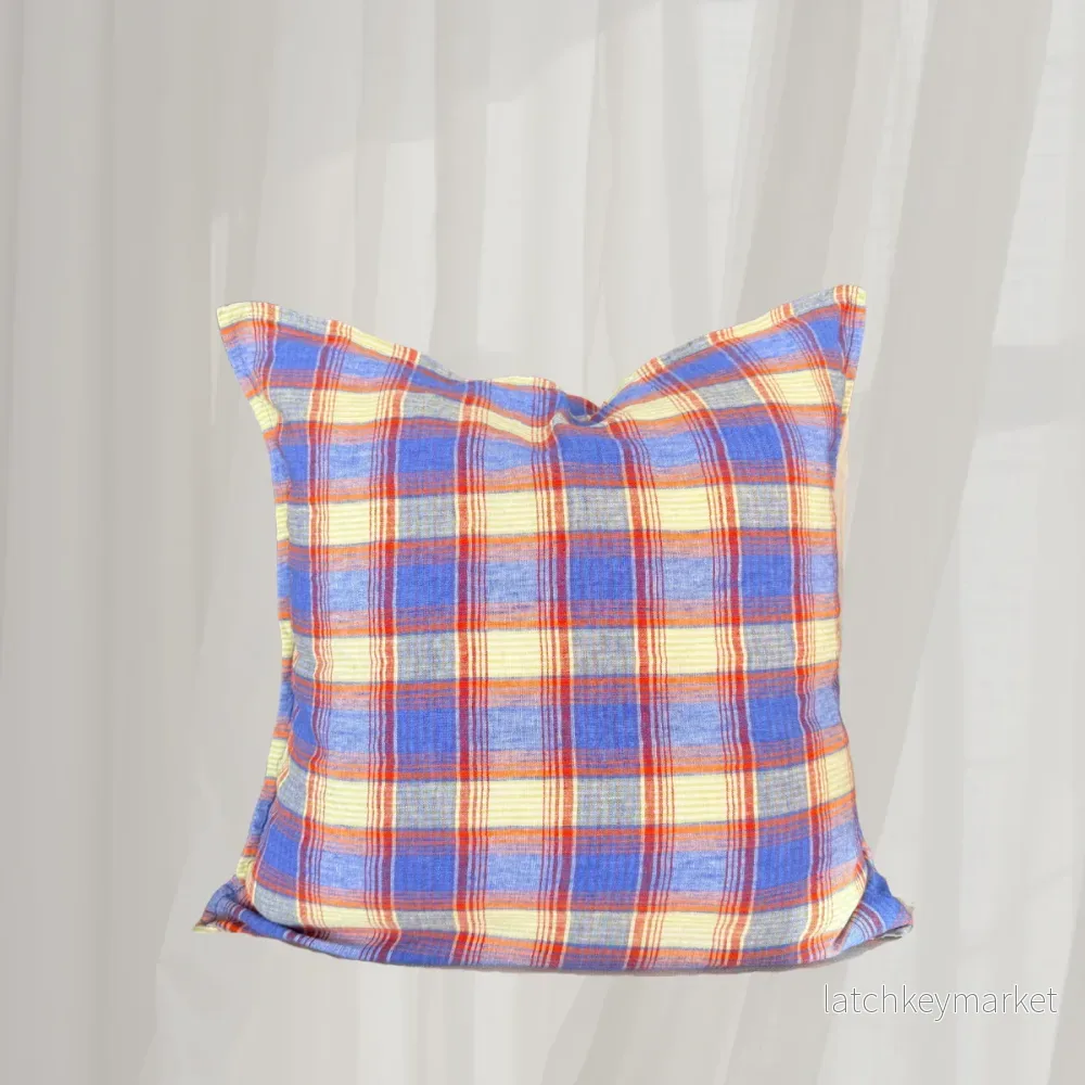 French Cushion Cover Summer Plaid - Bild 3