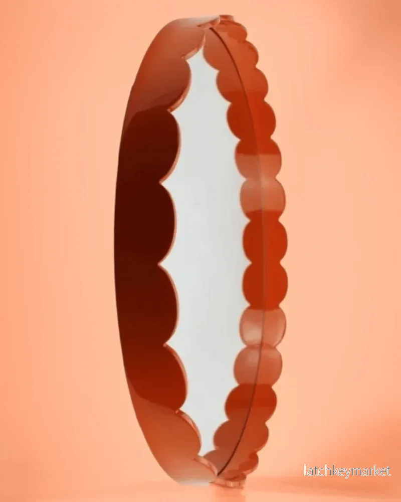 Scalloped Big Mirror Orange - Bild 3