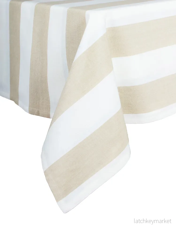 Bordsduk Louise Beige/vit 145x250 cm - Bild 3