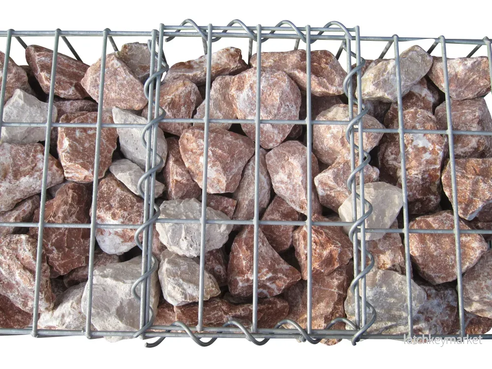 Varmförzinkad gabion 102 cm x 82 cm x 32 cm, maskstorlek 5 cm x 10 cm, helsvetsad - Bild 3