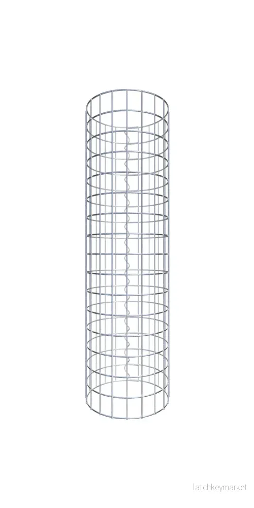 Gabionpelare rund 32 cm diameter, 80 cm höjd, maskstorlek 5 cm x 5 cm Gabionpelare rund 32 cm diameter, 80 cm höjd, maskstorlek 5 cm x 5 cm