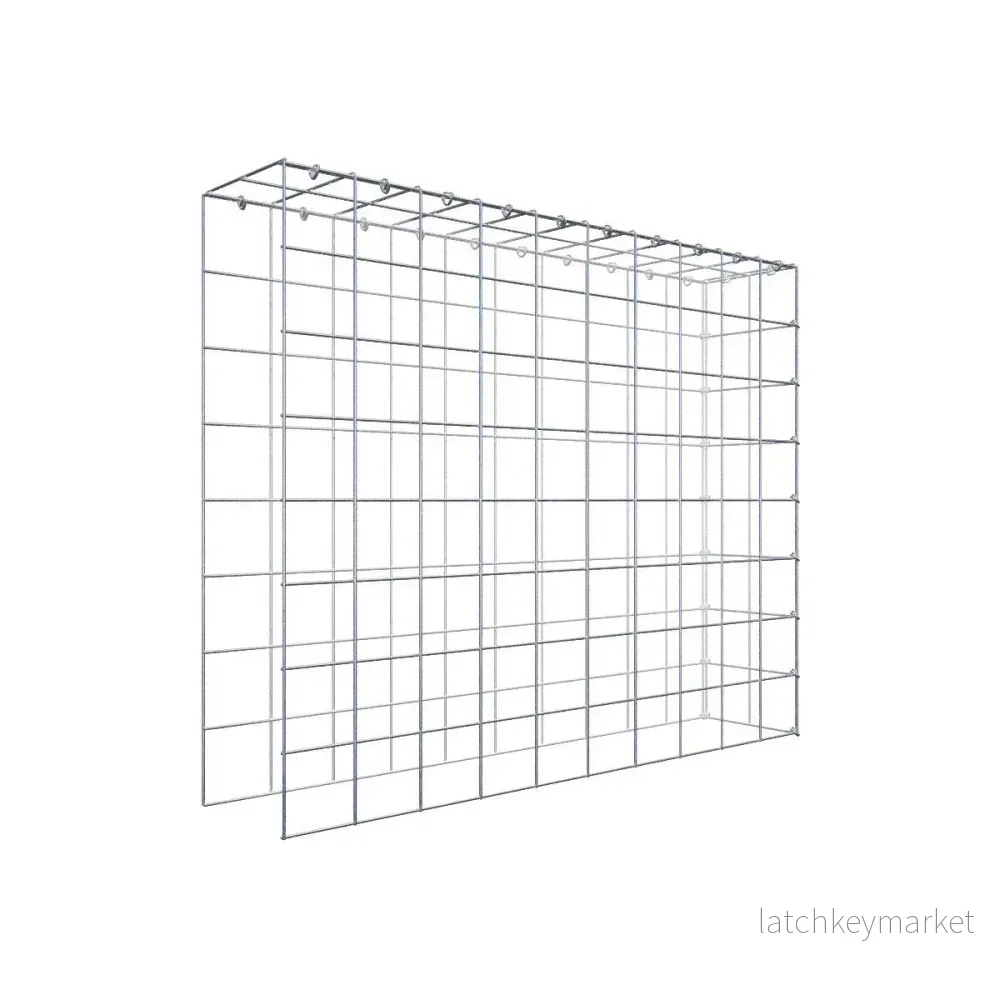 Extra gabion typ 4 100 cm x 80 cm x 20 cm (L x H x D), maskstorlek 10 cm x 10 cm, C-ring Extra gabion typ 4 100 cm x 80 cm x 20 cm (L x H x D), maskstorlek 10 cm x 10 cm, C-ring