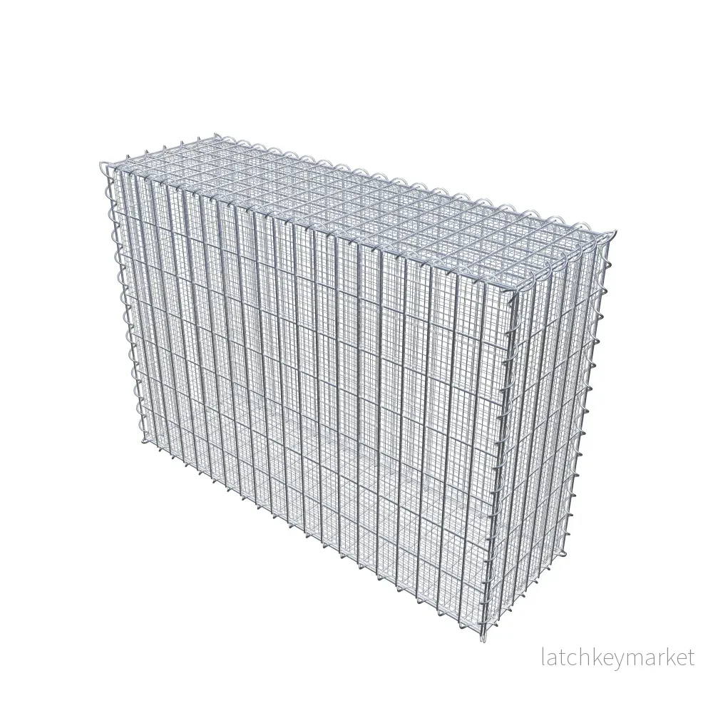 Sandgabion 100 cm x 70 cm x 30 cm (L x H x D), maskstorlek 5 cm x 10 cm, spiral - Bild 2