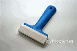 Blå handskrapa
