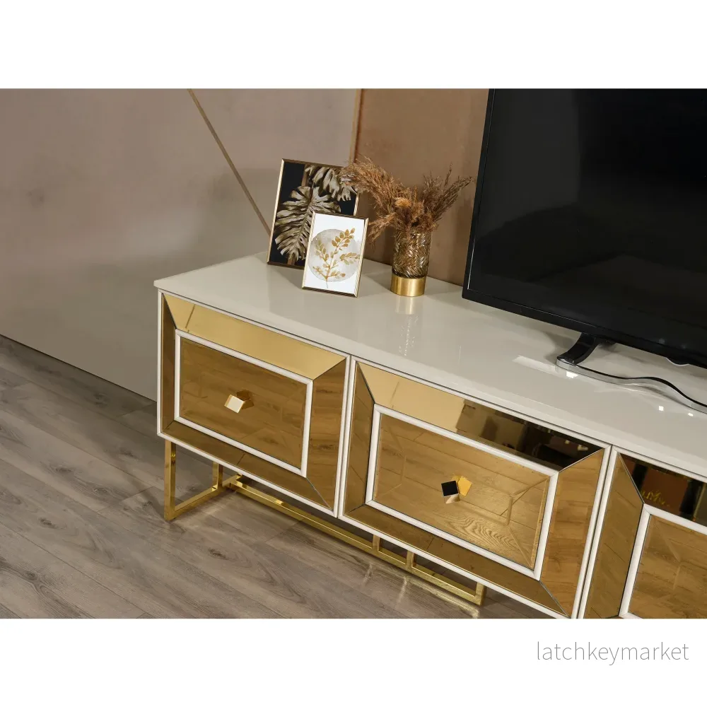 Gold TV-Bänk - Bild 3