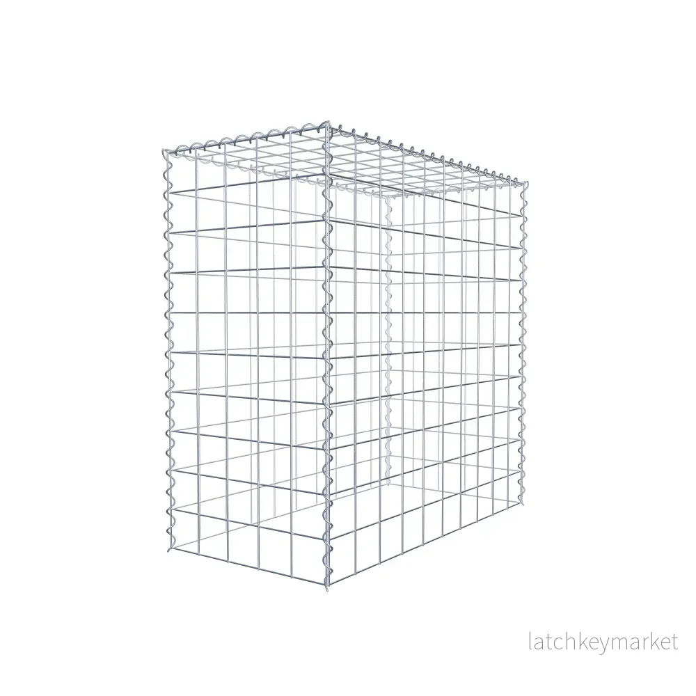 Extra gabion typ 3 100 cm x 100 cm x 50 cm (L x H x D), maskstorlek 10 cm x 10 cm, spiral - Bild 3