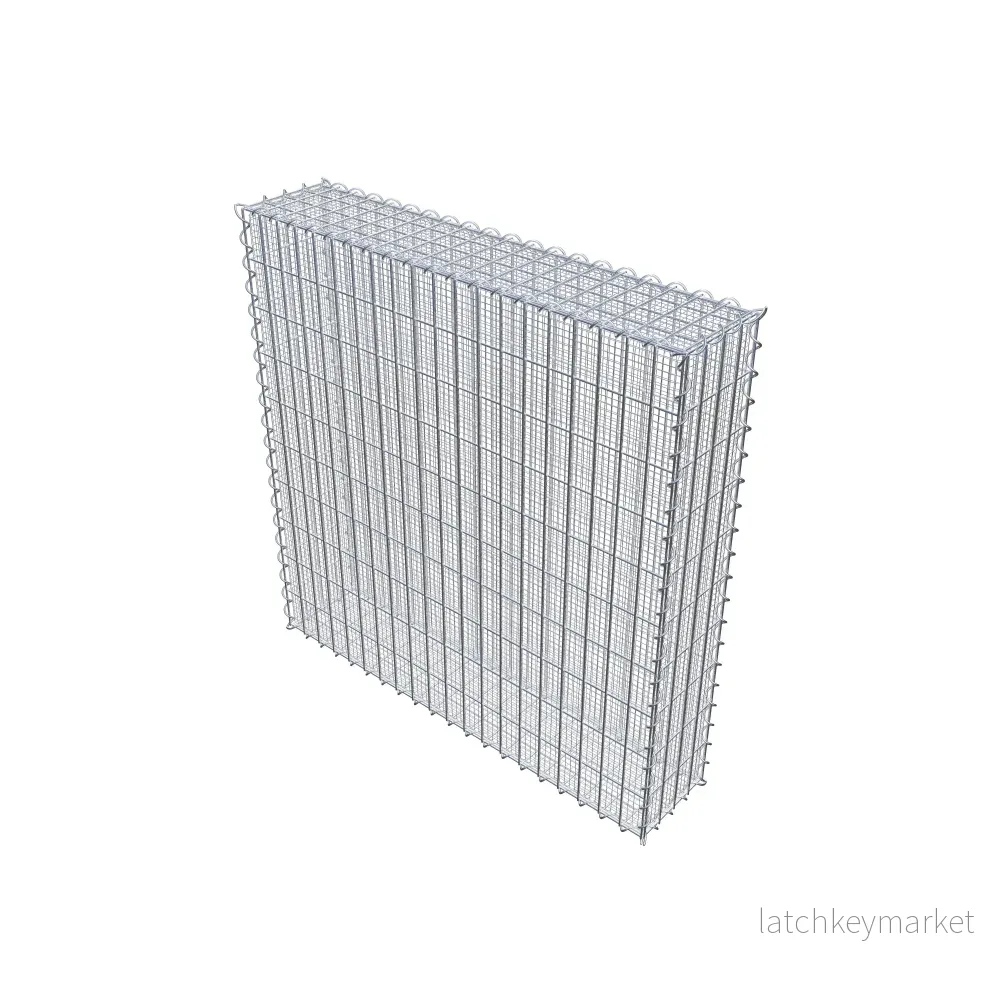 Sandgabion 100 cm x 100 cm x 20 cm (L x H x D), maskstorlek 5 cm x 10 cm, spiral - Bild 2