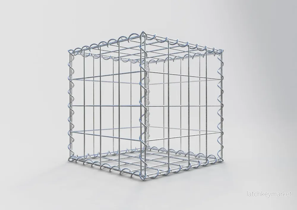 Gabion 40 cm x 40 cm x 40 cm (L x H x D), maskstorlek 10 cm x 10 cm, spiral - Bild 2