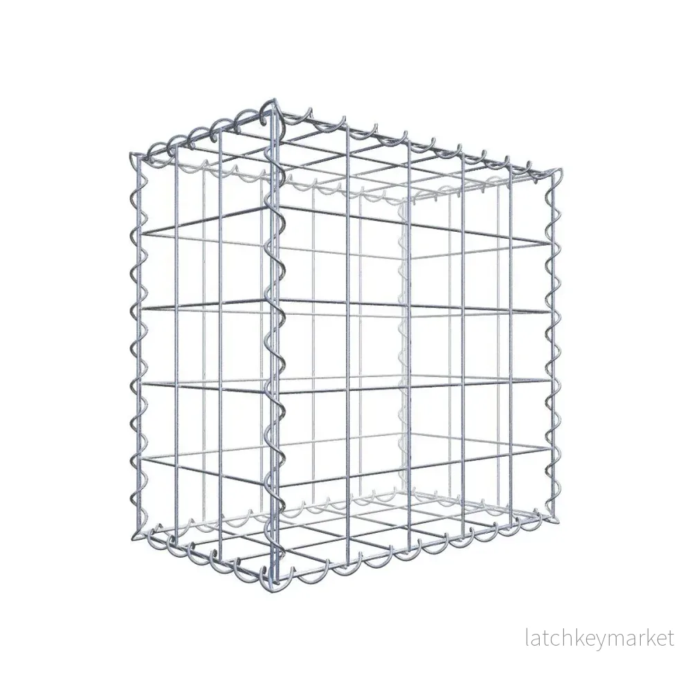 Gabion 50 cm x 50 cm x 30 cm (L x H x D), maskstorlek 10 cm x 10 cm, spiral Gabion 50 cm x 50 cm x 30 cm (L x H x D), maskstorlek 10 cm x 10 cm, spiral