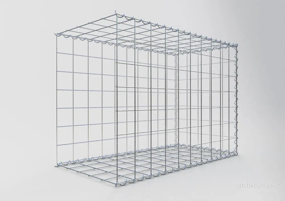 Extra gabion typ 2 100 cm x 70 cm x 50 cm (L x H x D), maskstorlek 10 cm x 10 cm, spiral - Bild 2