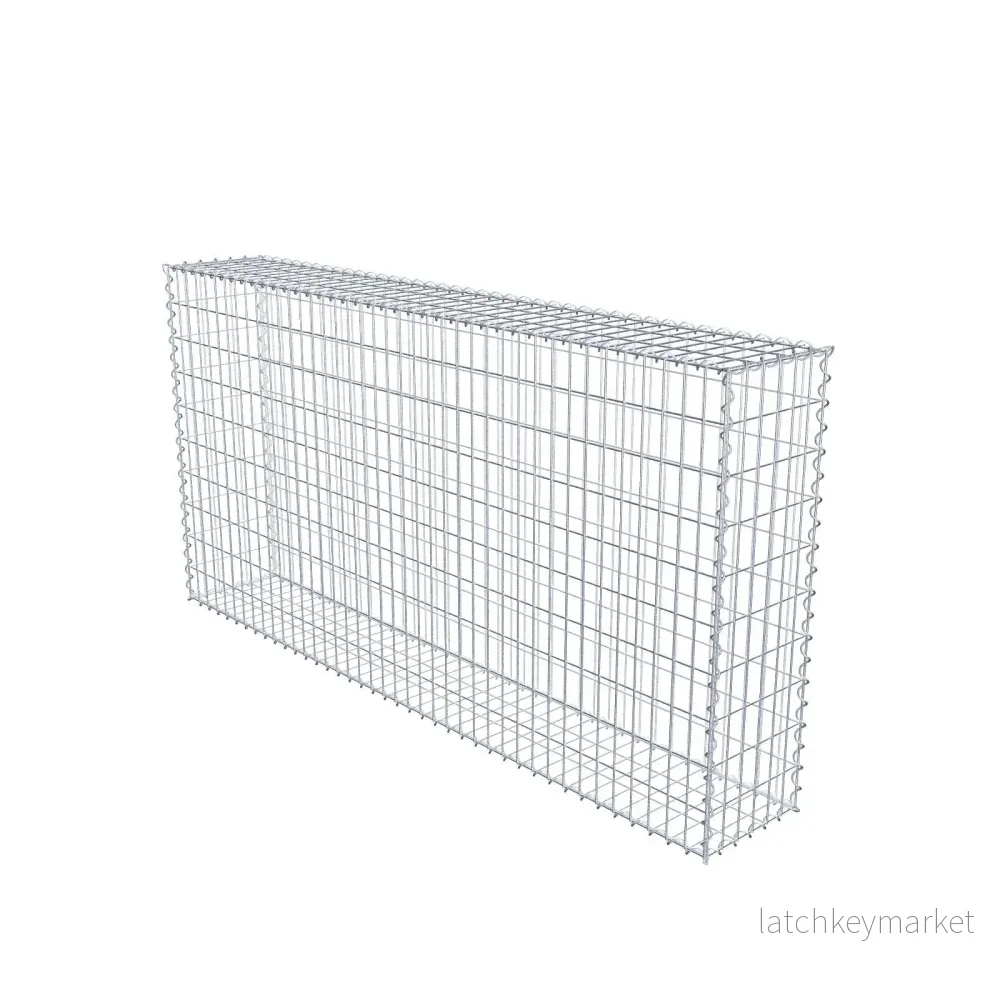 Gabion 200 cm x 100 cm x 30 cm (L x H x D), maskstorlek 5 cm x 10 cm, spiral Gabion 200 cm x 100 cm x 30 cm (L x H x D), maskstorlek 5 cm x 10 cm, spiral