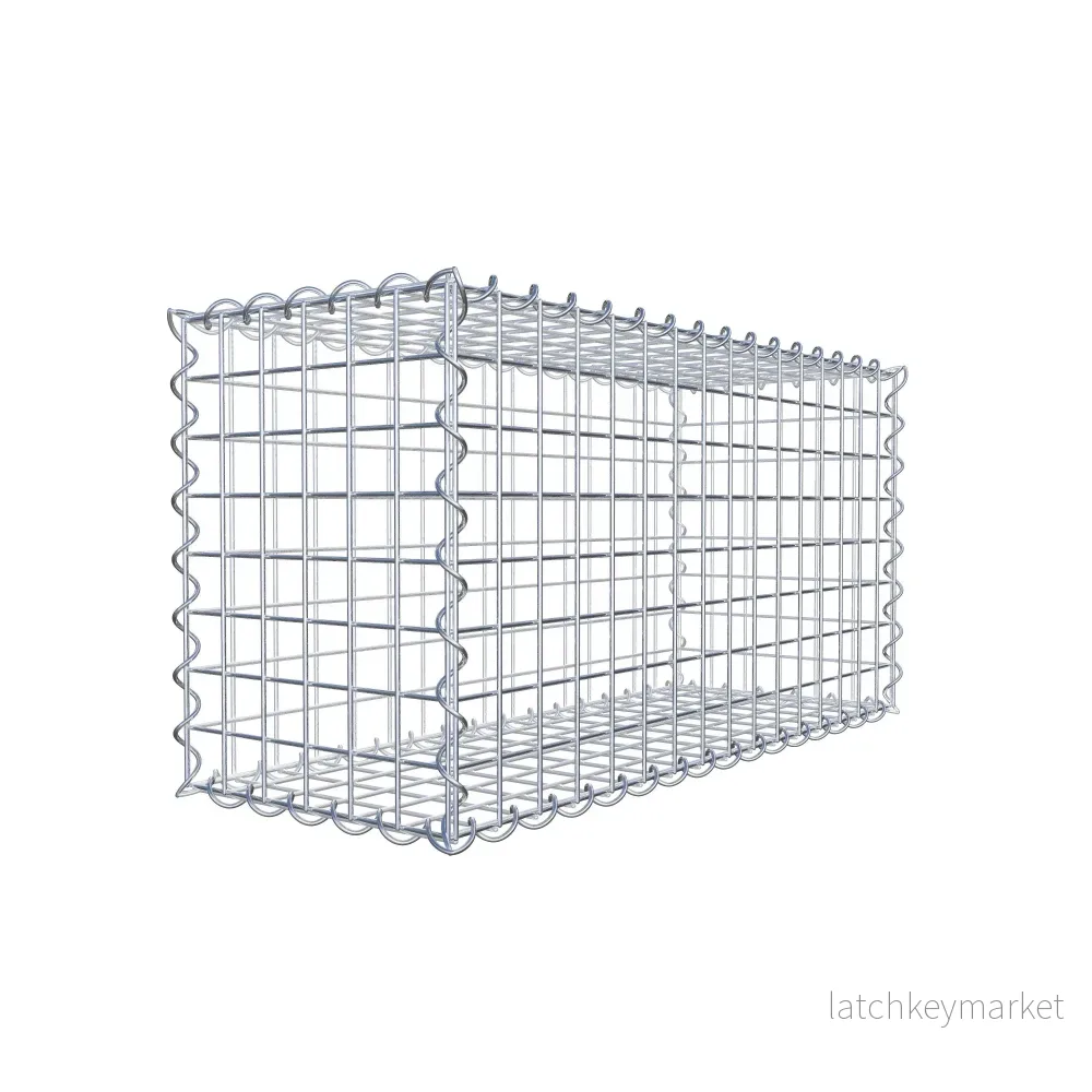 Gabion 80 cm x 40 cm x 30 cm (L x H x D), maskstorlek 5 cm x 5 cm, spiral Gabion 80 cm x 40 cm x 30 cm (L x H x D), maskstorlek 5 cm x 5 cm, spiral