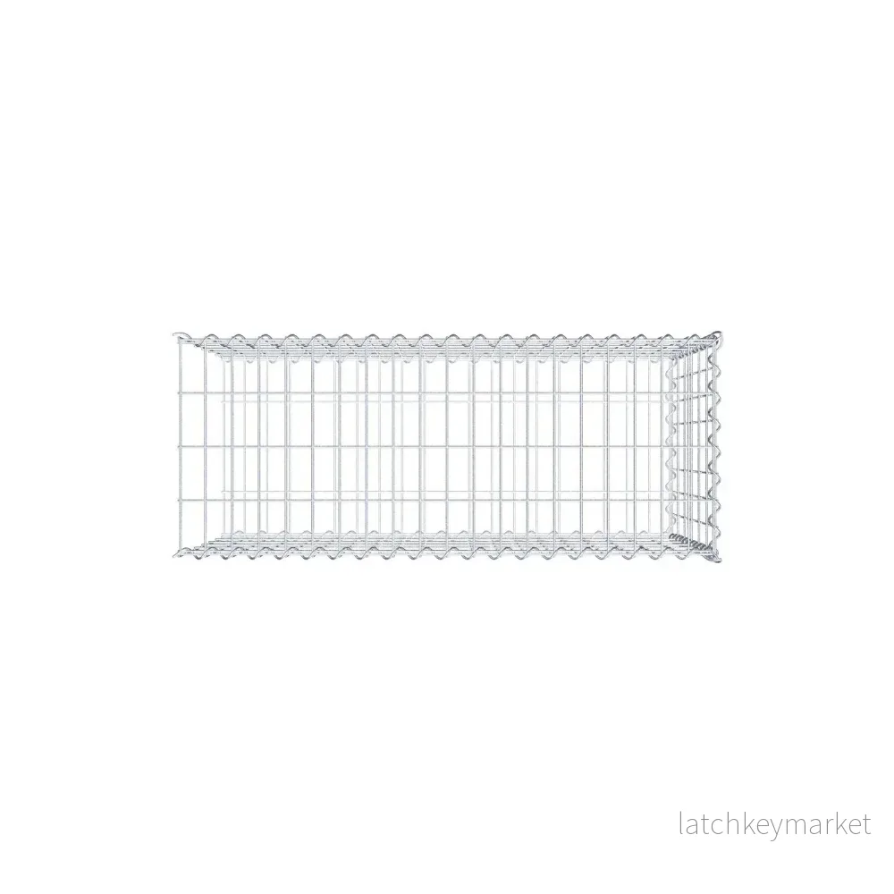 Extra gabion typ 2 100 cm x 60 cm x 40 cm (L x H x D), maskstorlek 5 cm x 10 cm, spiral - Bild 3