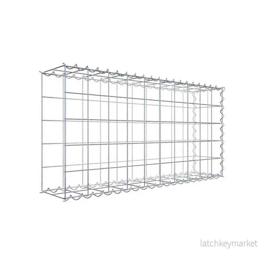 Extra gabion typ 2 100 cm x 50 cm x 20 cm (L x H x D), maskstorlek 10 cm x 10 cm, spiral Extra gabion typ 2 100 cm x 50 cm x 20 cm (L x H x D), maskstorlek 10 cm x 10 cm, spiral