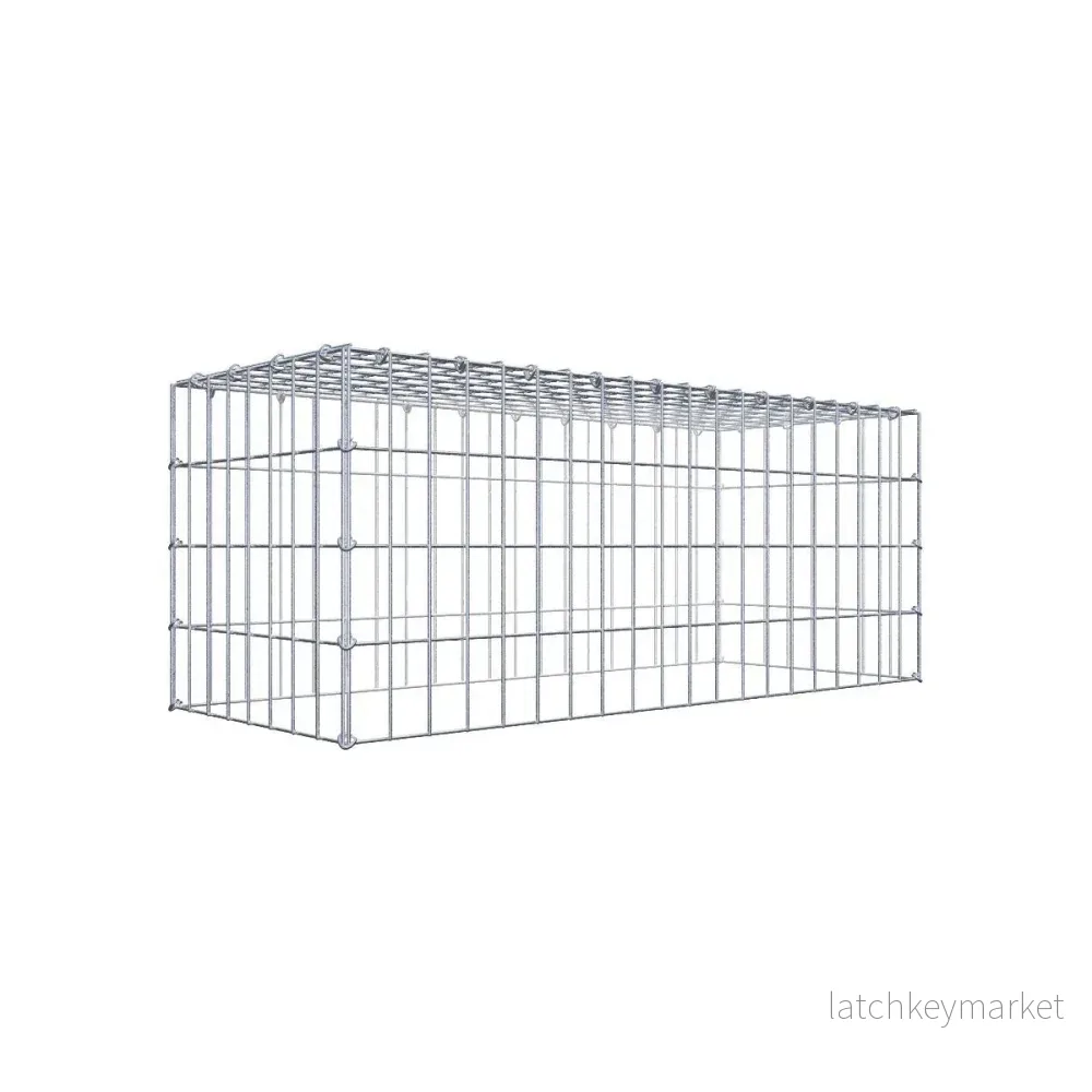 Typ 3 påbyggnadsgabion 100 cm x 40 cm x 40 cm (L x H x D), maskstorlek 5 cm x 10 cm, C-ring Typ 3 påbyggnadsgabion 100 cm x 40 cm x 40 cm (L x H x D), maskstorlek 5 cm x 10 cm, C-ring