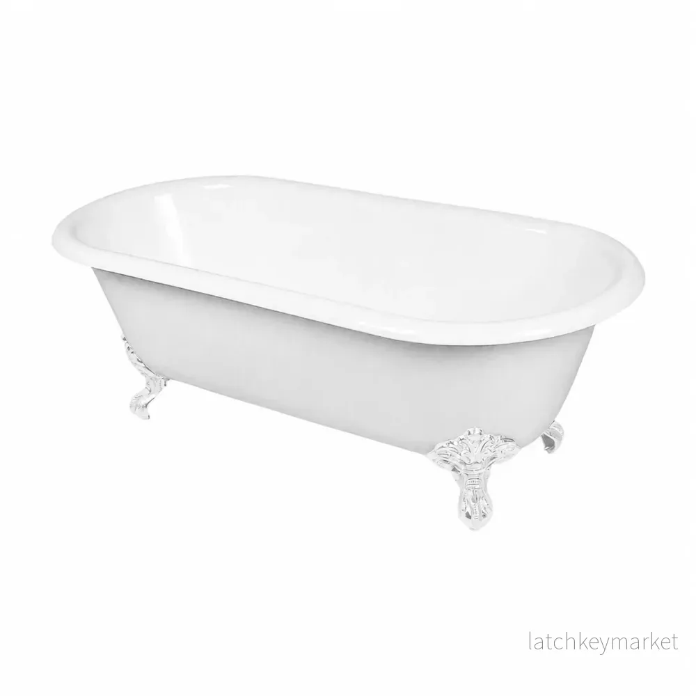 Palace gjutjärnsbadkar 154 cm med tassar - Bild 3
