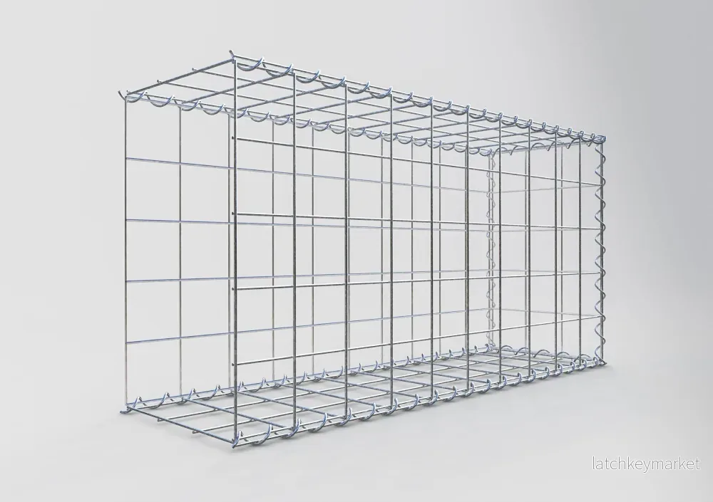 Påväxt gabion typ 2 100 cm x 50 cm x 30 cm (L x H x D), maskstorlek 10 cm x 10 cm, spiral - Bild 2