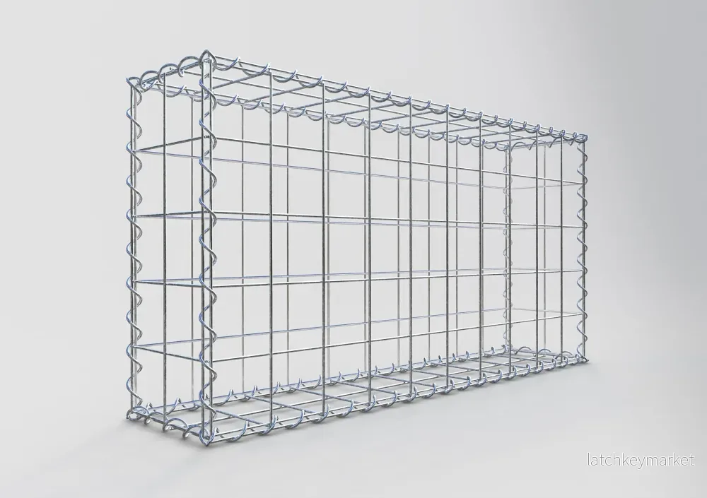 Gabion 100 cm x 50 cm x 20 cm (L x H x D), maskstorlek 10 cm x 10 cm, spiral - Bild 2