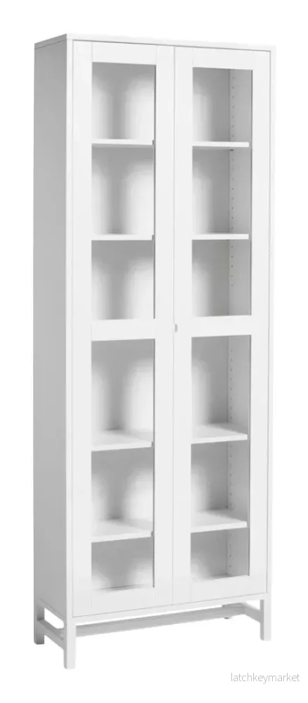 Falsterbo Vitrinskåp 190 cm - Vit