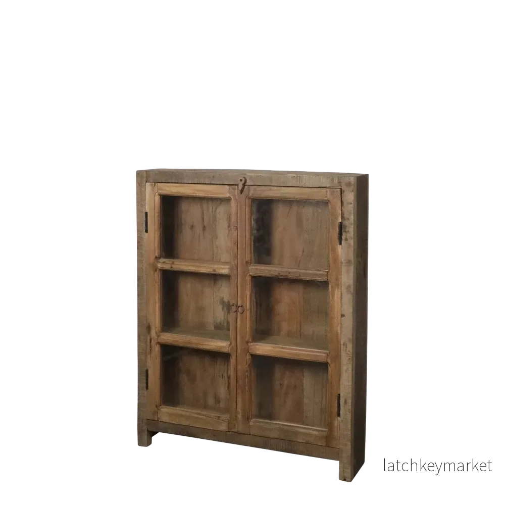 Chic Antique Återvunnet trä Vitrinskåp 105x85x18 cm Chic Antique Återvunnet trä Vitrinskåp 105x85x18 cm